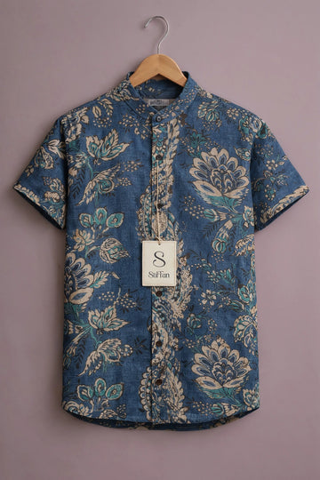 Man's eIndigo Heritage Floral Shirt