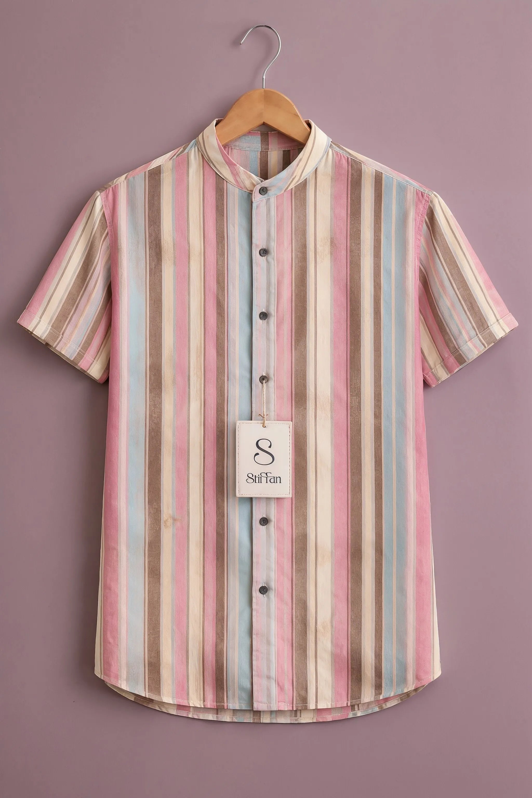 Men's Pastel Riviera Stripe Shirt