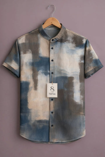 Men’s Smoky Drift Abstract Shirt