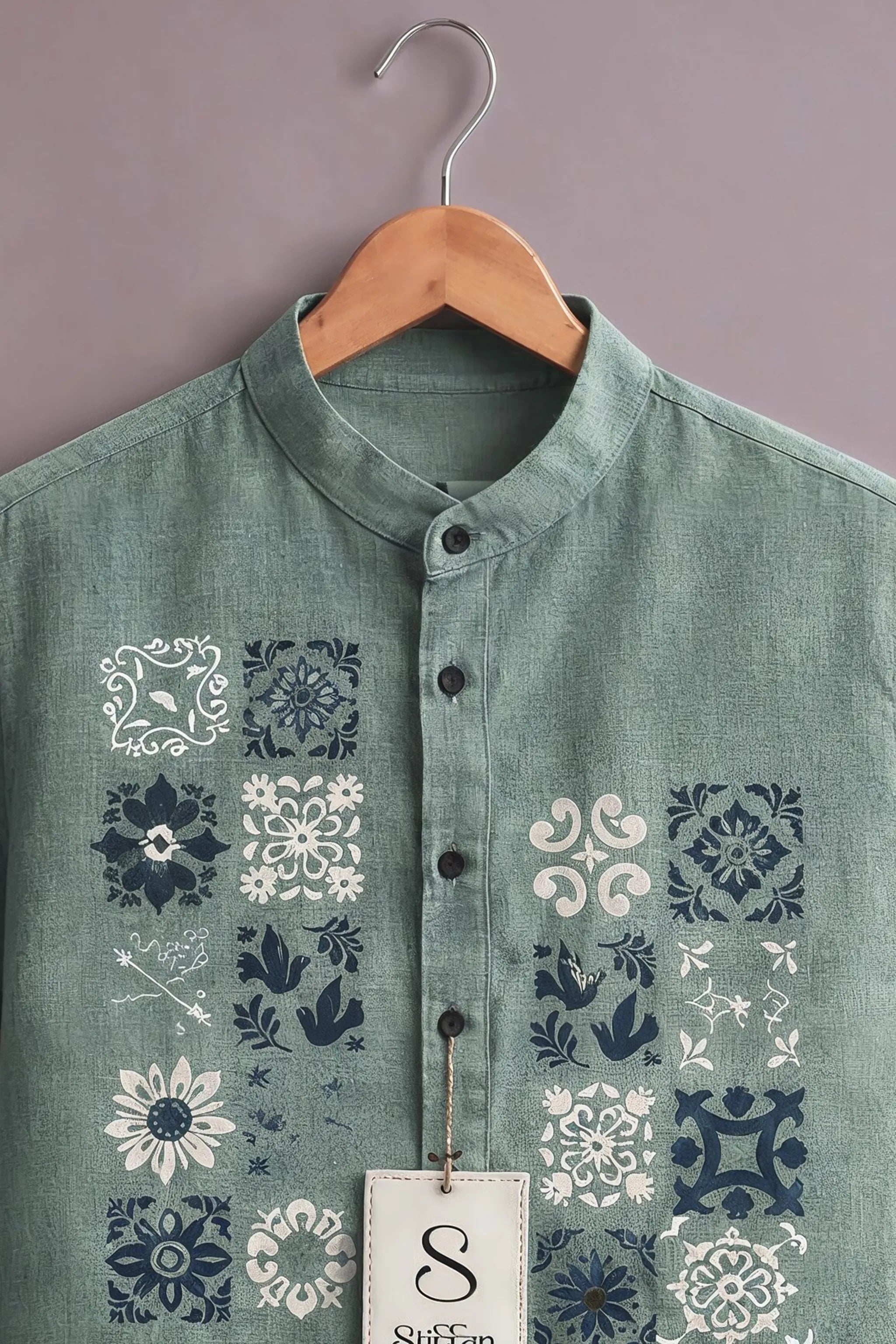 Men's Sage Mosaic Heritage Shirt