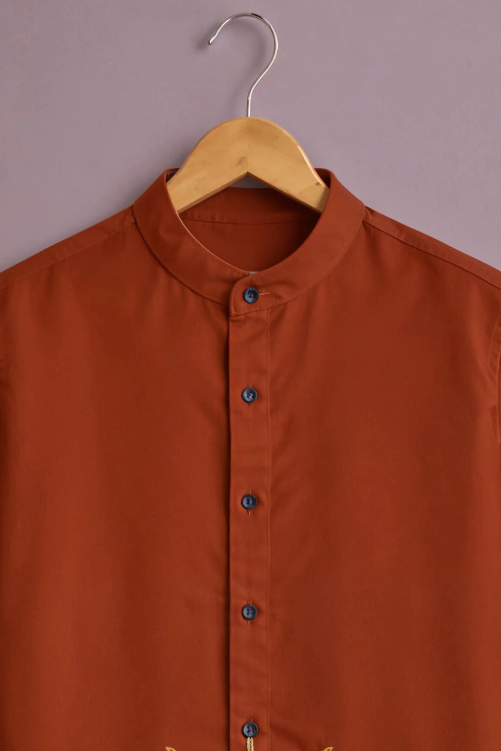 Men's Rust Flamingo Art Shirt