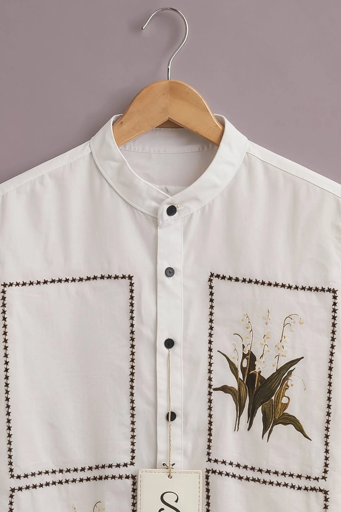 Ivory Botanical Panel Shirt