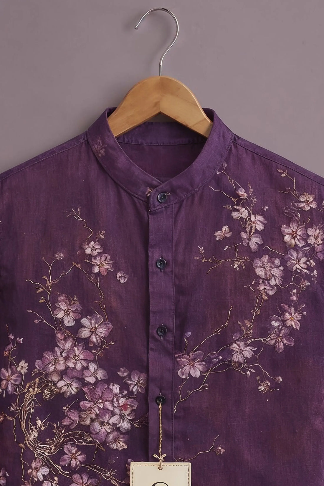 Men's Plum Blossom Art Shirt