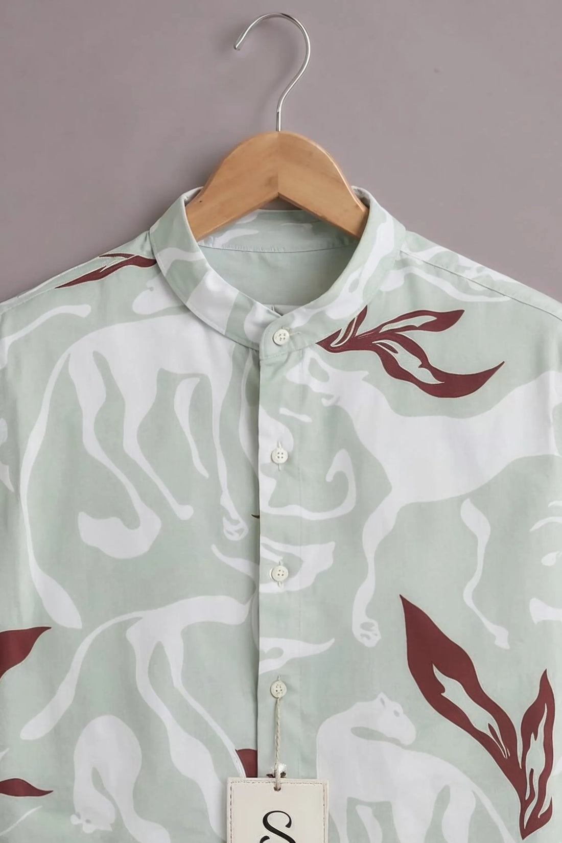Men’s Sage Wild Print Shirt