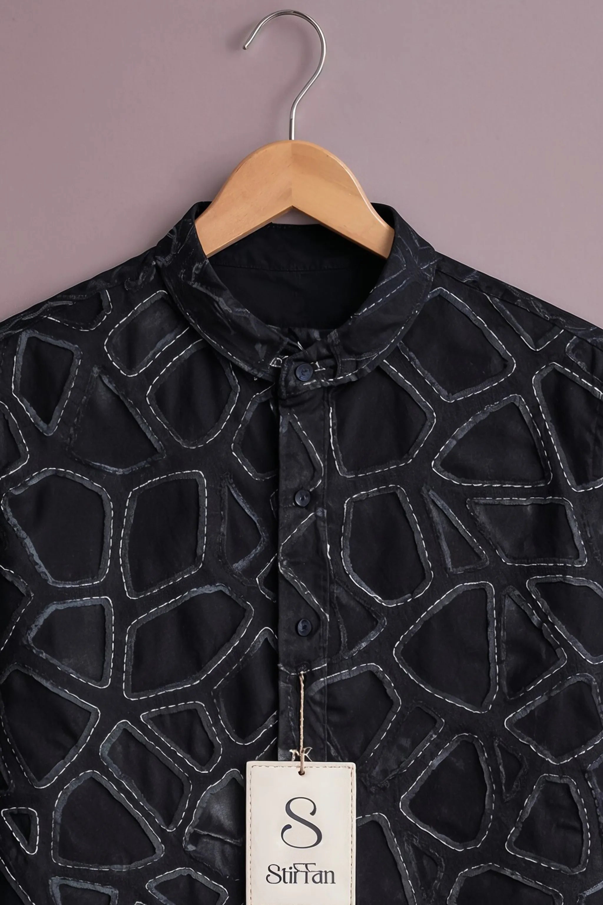 Men's Midnight Geo Abstract Shirt