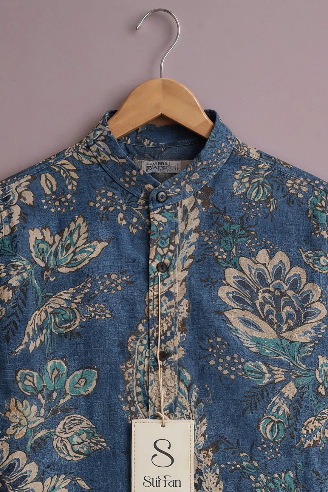 Man's eIndigo Heritage Floral Shirt