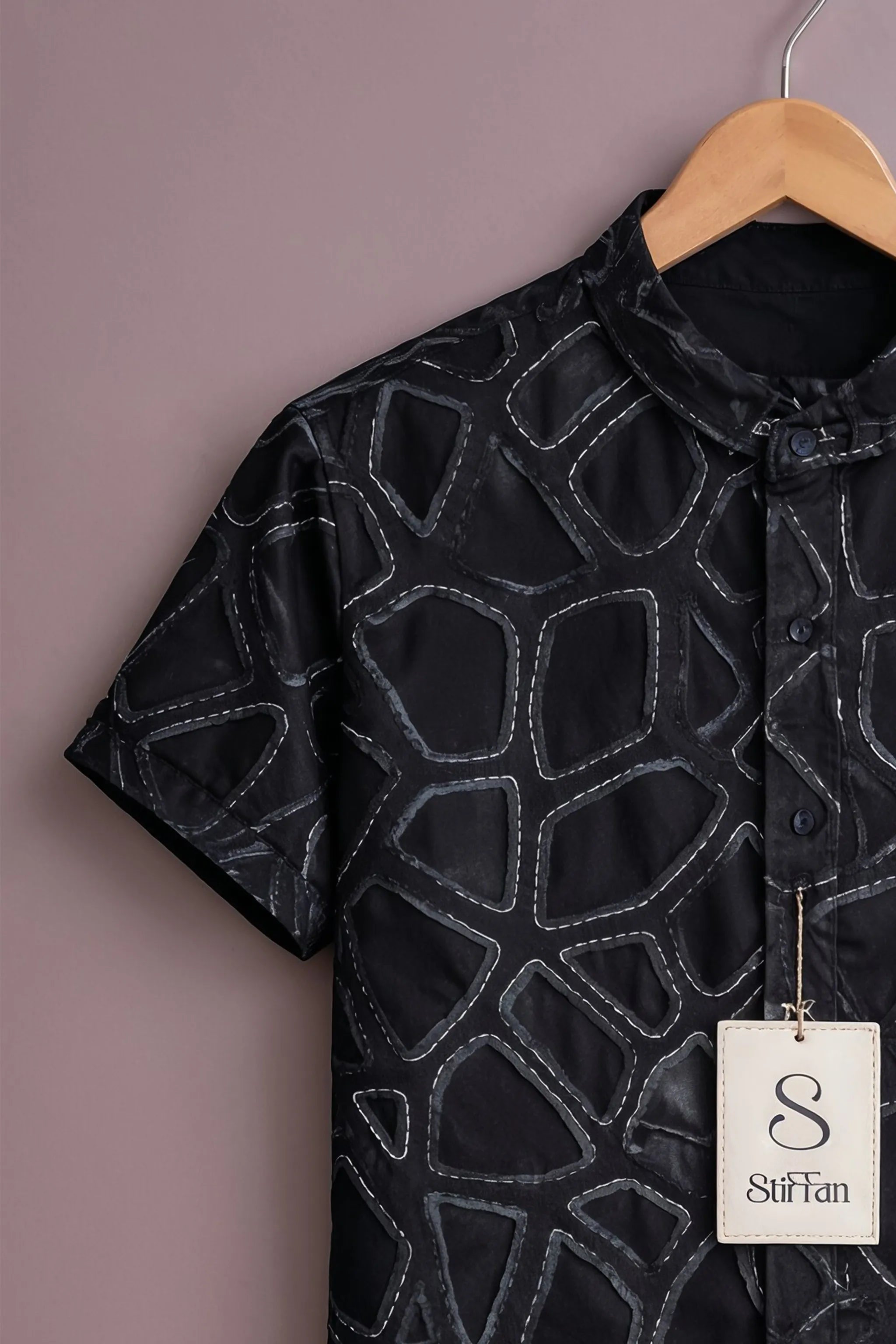 Men's Midnight Geo Abstract Shirt