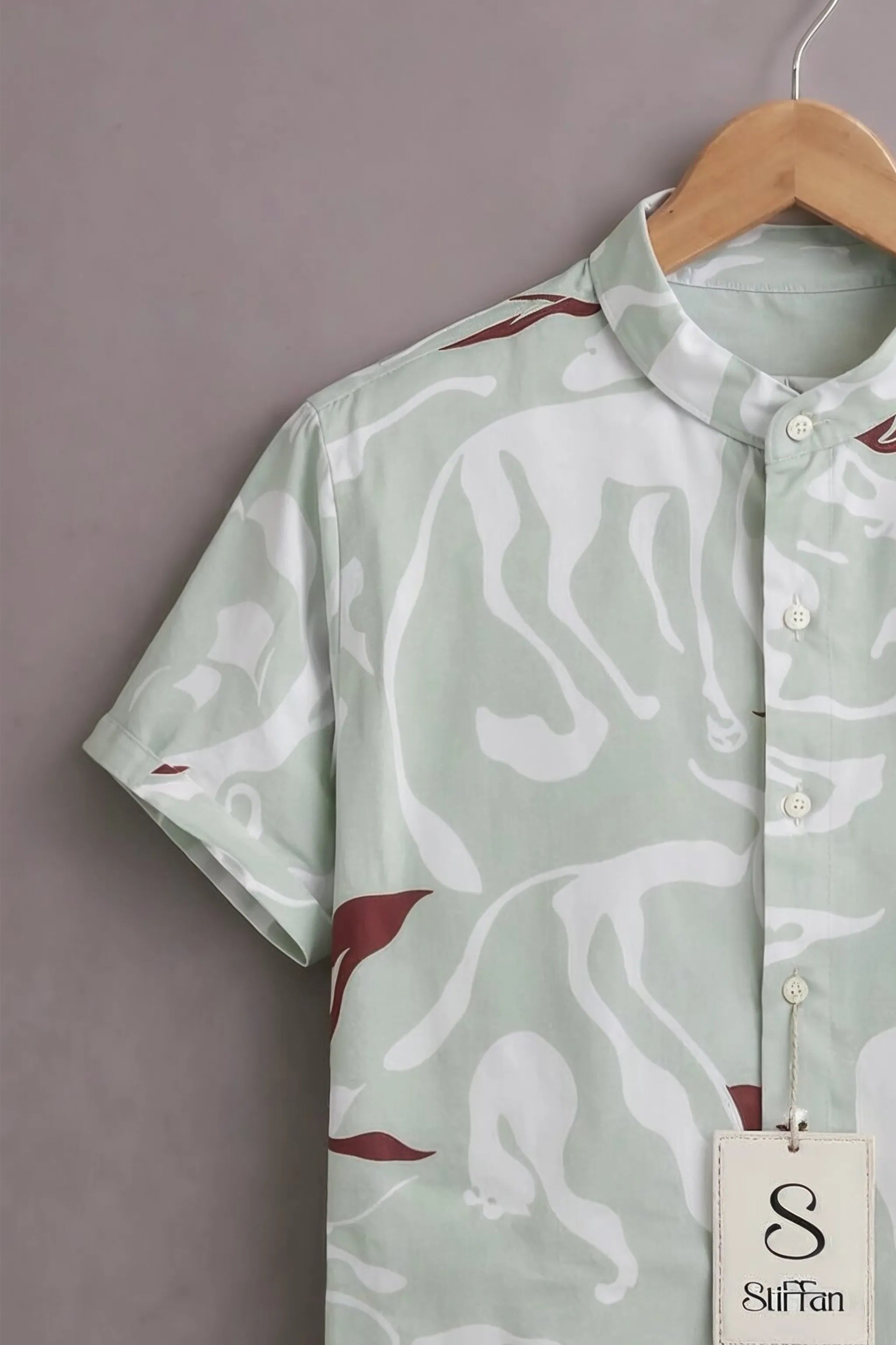 Men’s Sage Wild Print Shirt