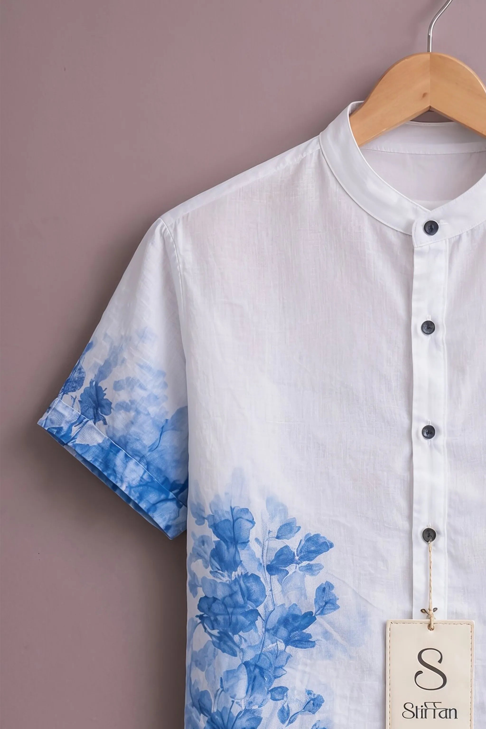 Men's Blue Mist Floral Shirt