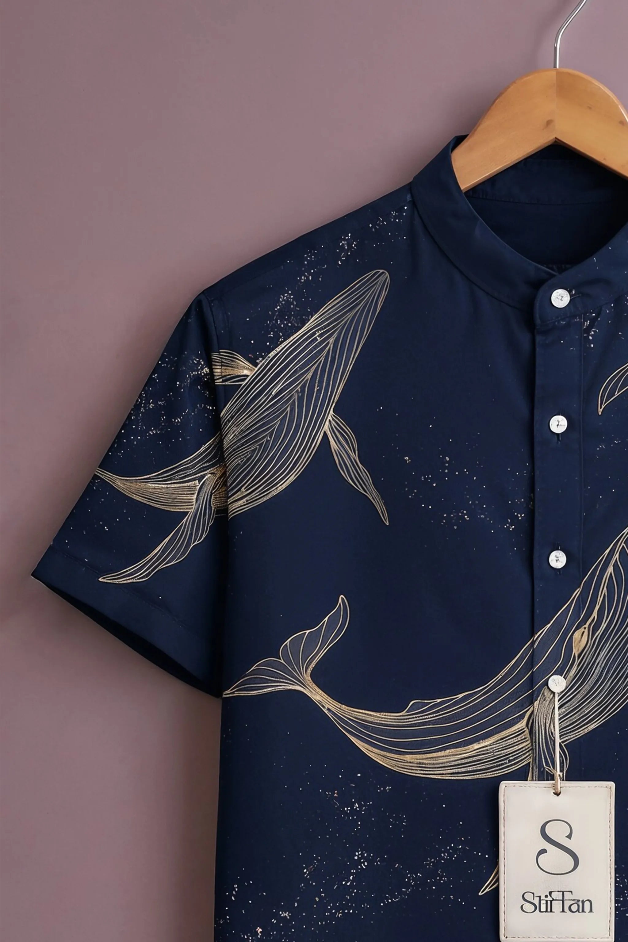 Men's Midnight Whale Luxe Shirt