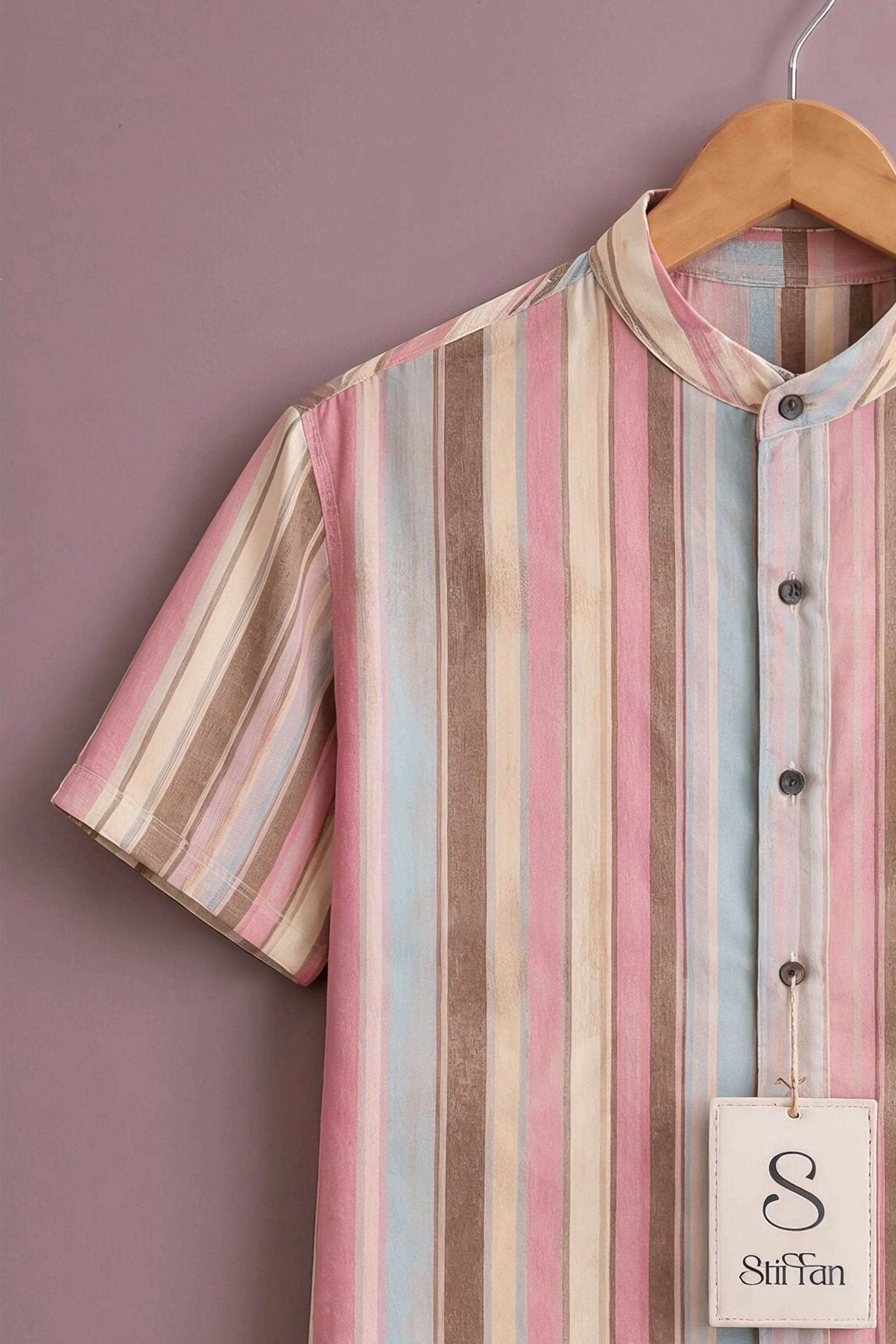 Men's Pastel Riviera Stripe Shirt